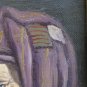 Antique Portrait oil On Linen Painting Antique Denmark Beginning Century R139