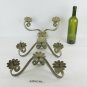 3 Wall Wrought Iron A Two Flames With Arms Wavy Light Wall X15