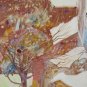 View of A Country IN Winter Snow Old Painting Signed Reynaud Piedmont Bsn