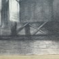 Drawing Antique Charcoal On paper Opera Painter Pierre Duteurtre Dut BM53.1