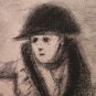 Napoleon on Horseback Antique Drawing Artist Painter Pierre Duteurtre Dut BM53.1