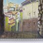 Small Painting Vintage View by Country landscape Painting oil Board Bsn