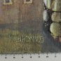 Small Painting Vintage View by Country landscape Painting oil Board Bsn