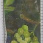 4 11/16x10 3/16in Small Fragment Painting Signed Nature Still Fruit Uva Spain