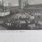 Engraving Antique Porto D'Ancona Coll'Arco Di Trajano View Incision VS11
