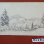 Two drawings Antique landscape Di Montagna Alps France Beauvant BM53.5b
