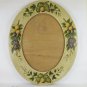 16 7/8x22 13/16in Frame For Paintings Vintage Oval Hand-Painted Designs Veg