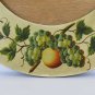 16 7/8x22 13/16in Frame For Paintings Vintage Oval Hand-Painted Designs Veg