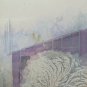 Old Painting landscape Winter Snowy Painting Small Measures Vintage P1