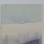 Old Painting landscape Winter Snowy Painting Small Measures Vintage P1