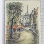 Two Painted On paper Convedute Of Paris Period '900 Paintings VS11