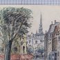 Two Painted On paper Convedute Of Paris Period '900 Paintings VS11