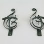Three Coat Hangers Wrought Iron Forged by Hand Decorated A Scroll CH3