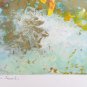Painting Abstract Lia Foggetti Technical Mixed On paper Signed Dated VS11