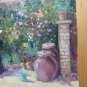 Old Painting Style Impressionist View Cloister Monastery Spain '900 MD3