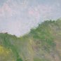 Painting oil Vintage View Country France On Board landscape X7