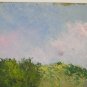 Painting oil Vintage View Country France On Board landscape X7