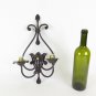 Old Wall Wrought Iron Forged by Hand A Two Flames Light Wall