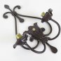 Old Wall Wrought Iron Forged by Hand A Two Flames Light Wall