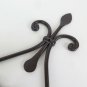 Old Wall Wrought Iron Forged by Hand A Two Flames Light Wall