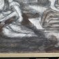 Drawing Antique With Characters Odalisques Of Artist Pierre Duteurtre Dut BM53.1