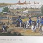 Engraving Antique France Nineteenth Century Bataille Of Dresden, Livrée The 26