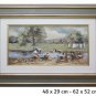 Painting oil Signed Fornero Scene Countryside Piedmont Painting Linen C %