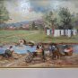 Painting oil Signed Fornero Scene Countryside Piedmont Painting Linen C %