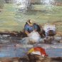 Painting oil Signed Fornero Scene Countryside Piedmont Painting Linen C %