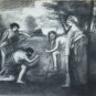 Large Drawing Antique Biblical Pierre Duteurtre Said Dut Painter France BM53.1