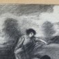 Large Drawing Antique Biblical Pierre Duteurtre Said Dut Painter France BM53.1
