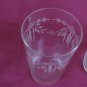 10 Glasses Antique Bevelled Stem Engraved Denmark & Water Liquor R142