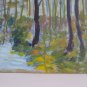Landscape Forces Bush Painting oil Signed Causse France Vintage Board X7