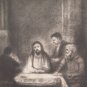 Large Drawing Antique Jesus and Apostles Opera Painter Pierre Duteurtre Dut