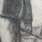 The Farmer Drawing Antique Large Size Painter Pierre Duteurtre Dut BM53.1