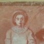 Large Drawing Antique Inspired Watteau Pierrot Pierre Duteurtre Said Dut BM53.1