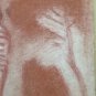 Large Drawing Antique Inspired Watteau Pierrot Pierre Duteurtre Said Dut BM53.1