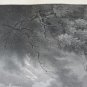 Lithography Antique L Orage engraving paper Nineteenth Century Paris France VS11