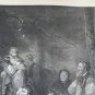 Lithography Antique L Orage engraving paper Nineteenth Century Paris France VS11