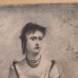 Drawing Antique Portrait Young Lady Artist France Pierre Duteurtre Dut BM53.1