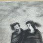 Large Drawing Antique For Hamlet Artist French Pierre Duteurtre Dut BM53.1