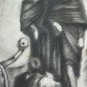 Large Drawing Antique For Hamlet Artist French Pierre Duteurtre Dut BM53.1
