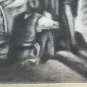 Large Drawing Antique For Hamlet Artist French Pierre Duteurtre Dut BM53.1