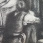 Large Drawing Antique For Hamlet Artist French Pierre Duteurtre Dut BM53.1