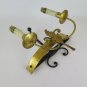 Old Wall Golden Wrought Iron A Two Flames Light Wall CH20