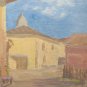 Small Painting To oil Vintage View Country Opera Painter Gaetano Pancaldi P1