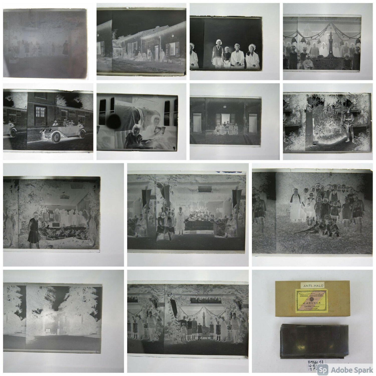 19 Negative Photo On Glass Antique Photography France Years' 30 BM56S12