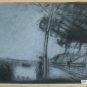 Large Drawing Antique landscape Sketch Studio Pierre Duteurtre Dut BM53.1