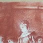 Antique Drawing A Testing With Shapes Female Pierre Duteurtre Dut BM53.1 B