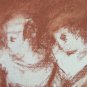Antique Drawing A Testing With Shapes Female Pierre Duteurtre Dut BM53.1 B